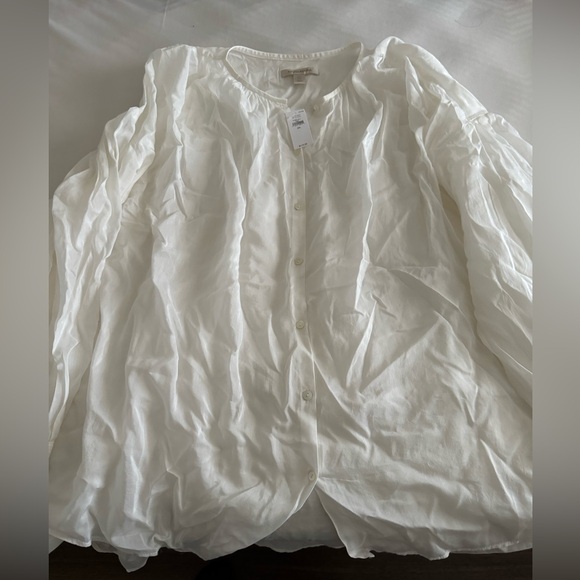 Banana Republic West Cotton Silk Shirt NWT - Picture 3 of 5